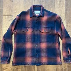Abercrombie Heavyweight 4 Pocket Flannel Over Shirt Shacket Size Medium